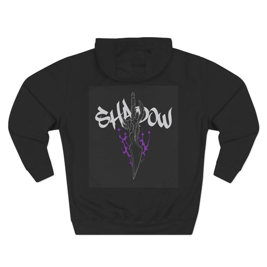 Shadowed Mystique Fleece Hoodie - Unisex Cozy Streetwear