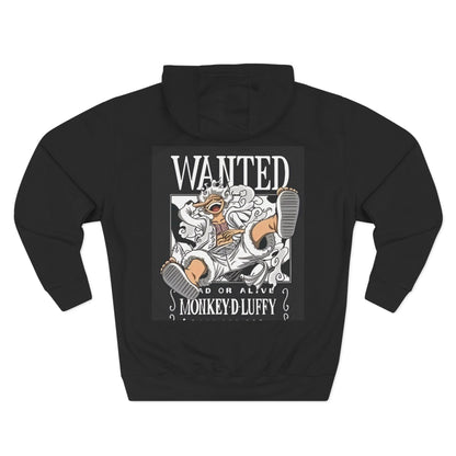 Monke D Luffy Inspired Anime Fleece Hoodie