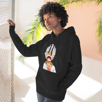 Monke D Luffy Inspired Anime Fleece Hoodie