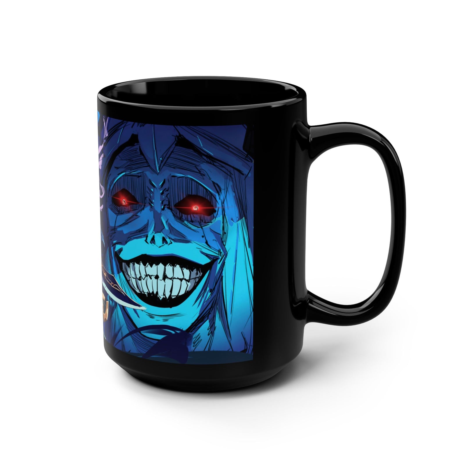 Gothic Fantasy Mug, 15oz Coffee Cup, Anime Lovers Gift, Unique Art Mug, Dark Aesthetic Drinkware, Perfect for Halloween