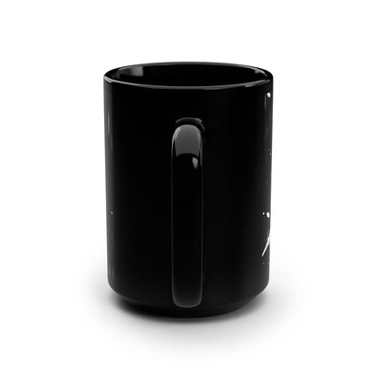 Naruto Themed Black Mug, 15oz, Anime Gift for Fans, Unique Coffee Cup, Perfect for Birthdays, Holidays, Collectibles, Daily Use