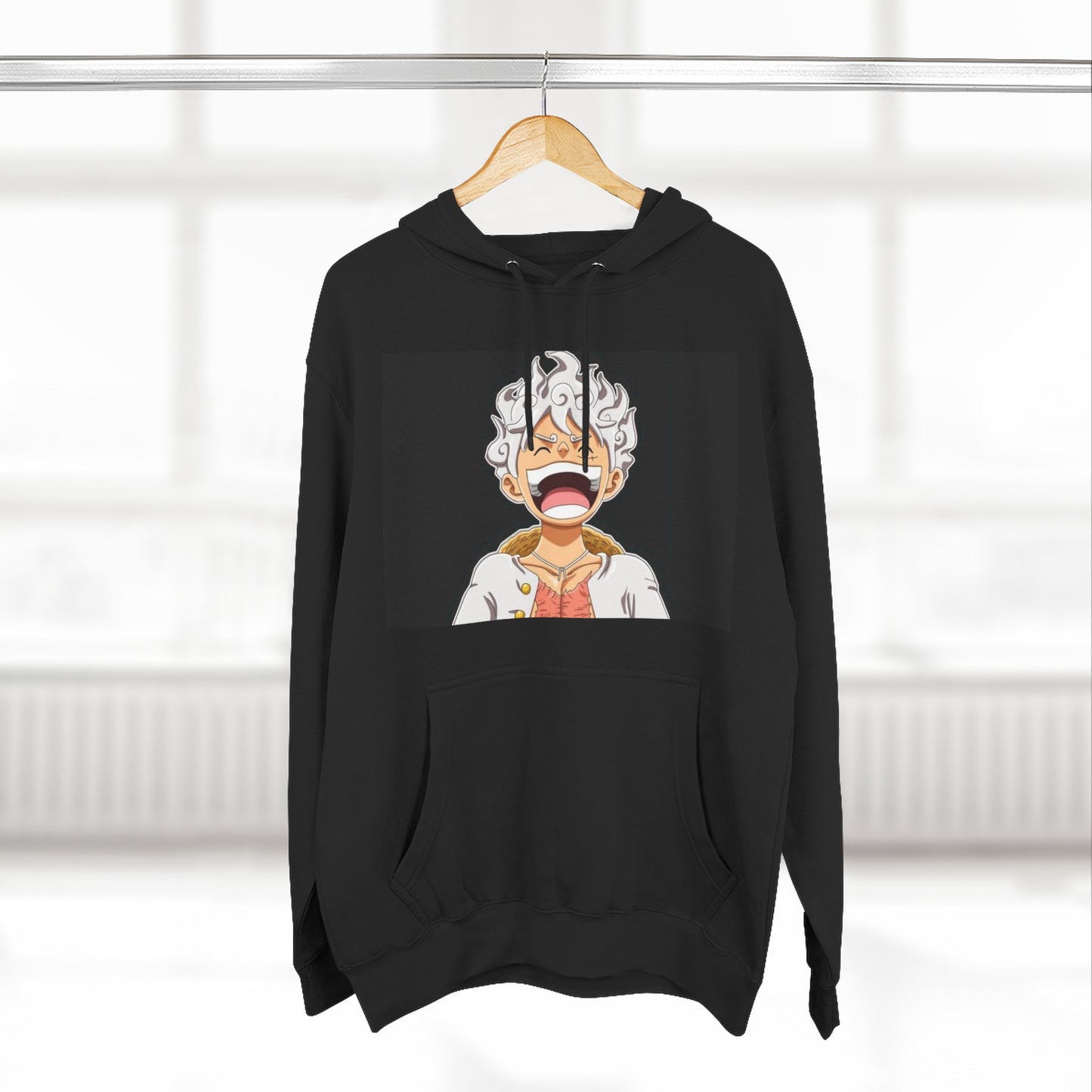 Monke D Luffy Inspired Anime Fleece Hoodie