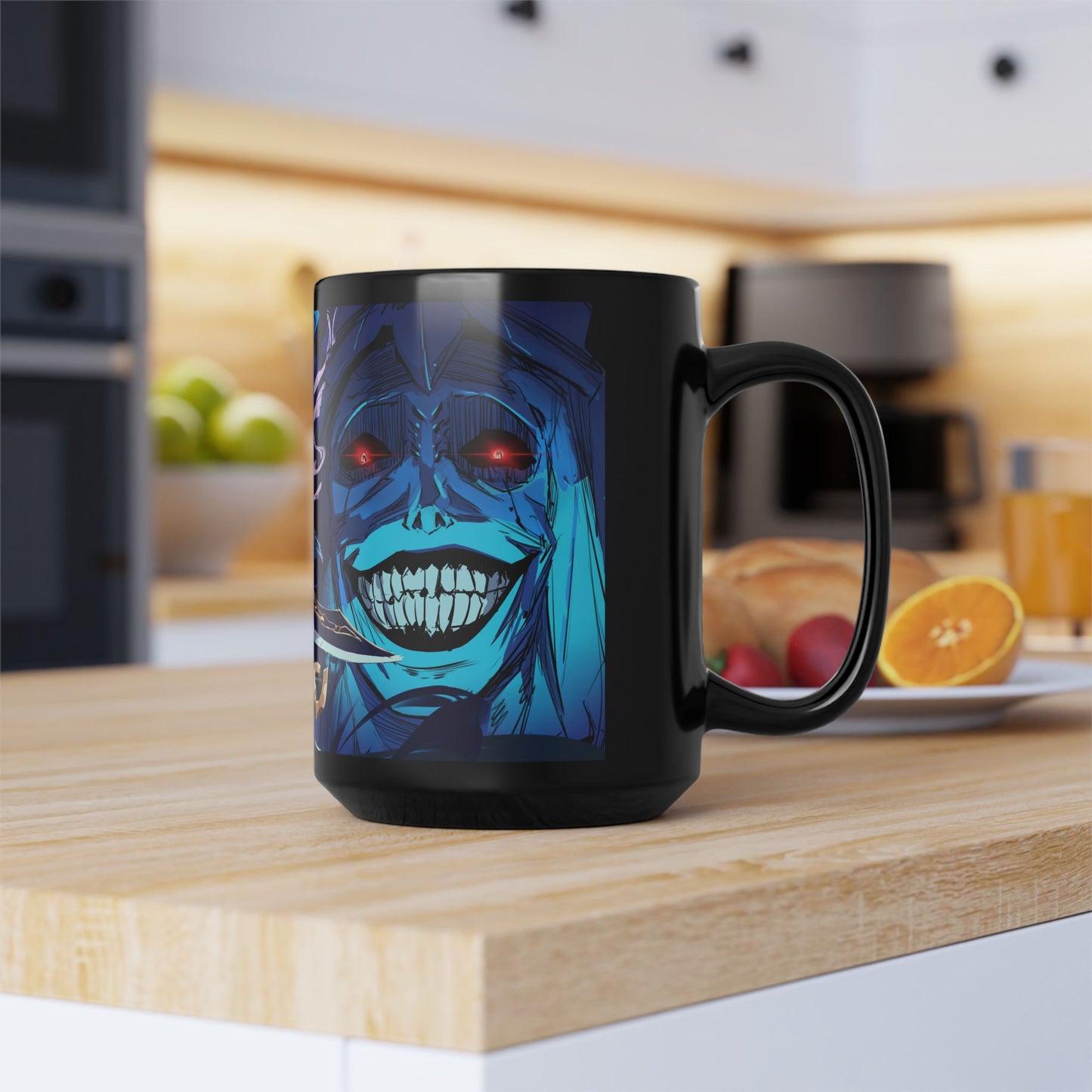Gothic Fantasy Mug, 15oz Coffee Cup, Anime Lovers Gift, Unique Art Mug, Dark Aesthetic Drinkware, Perfect for Halloween